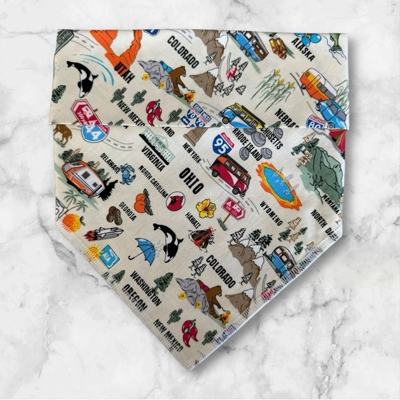 Other - DOG Bandana - Road Trip - Size L Large